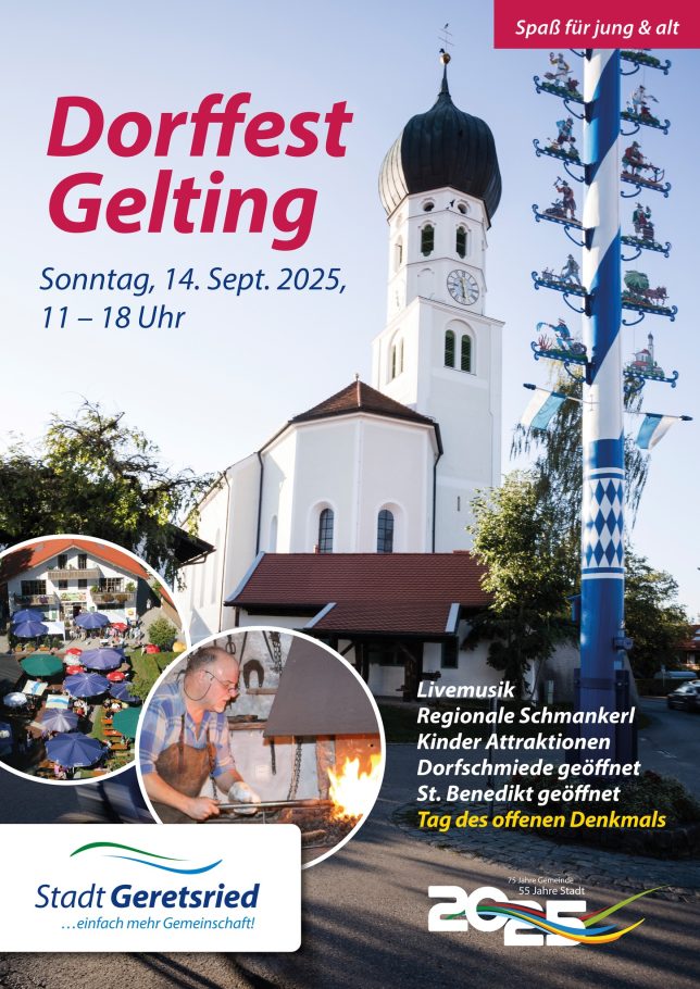 Plakat Dorffest Gelting 2025