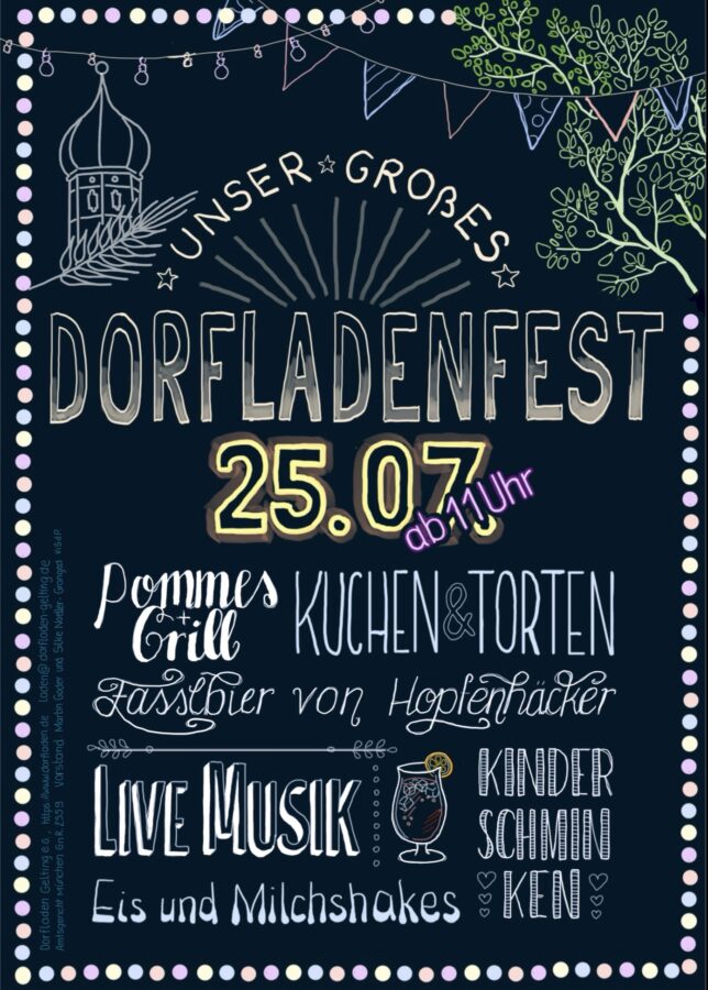 Werbeplakat Dorfladenfest 2026